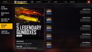 Users can press the claim button beside the gun crate to obtain them (Image via Garena)